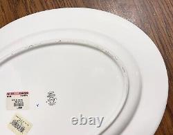 Lenox Vintage Jewel Oval Serving Platter 16 NEW Gold Black Blue