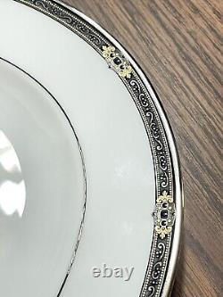 Lenox Vintage Jewel Oval Serving Platter 16 NEW Gold Black Blue