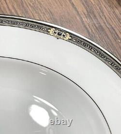 Lenox Vintage Jewel Oval Serving Platter 16 NEW Gold Black Blue