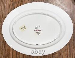 Lenox Vintage Jewel Oval Serving Platter 16 NEW Gold Black Blue