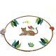 Lynn Chase -jungle Jubilee Platter Withraised Animals On Ends 18 Length Oval