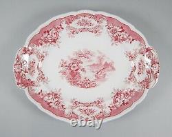 Maddock, John & Sons China BOMBAY-RED (SCALLOPED) 17 Oval Serving Platter