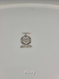 Minton Lothian S-431 Bone China 16 Oval Serving Platter Wreath Back Stamp