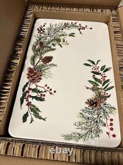 New In Box Williams Sonoma Woodland Berry Large Rectangular platter 16.5x11