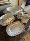 Noritake Bone China Barrymore 7 Serving Pcs Gravy Sugar Creamer Platters Bowl