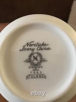 Noritake China 7562 Tulane Serving Pcs 2 Platters Sugar Bowl Creamer Gravy Boat