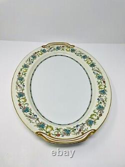 Noritake Norwich China Serving Platter #5042 Made in Japan 16 Floral Gold Rim