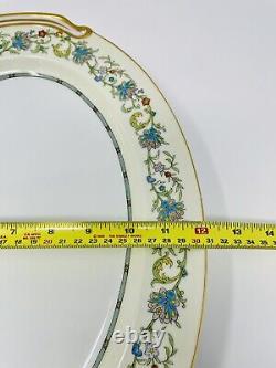 Noritake Norwich China Serving Platter #5042 Made in Japan 16 Floral Gold Rim