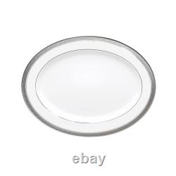 Noritake Platter 14 Formal Serving Oval Dishwasher Safe Porcelain Bright White