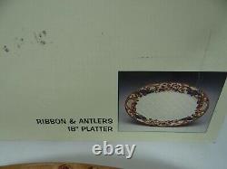 Noritake Royal Hunt 18 Platter Ribbon & Antlers with Box