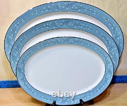 Oval Serving Platter Minuet by SYRACUSE 12 14 16 Set of 3