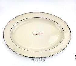 PICKARD china BRACELET Platinum pattern ConAgra Foods Oval Serving Platter 14 in
