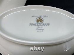 Pfaltzgraff COURTENAY Bone China 4 Piece Serving Set Gravy, Bowl, Platter