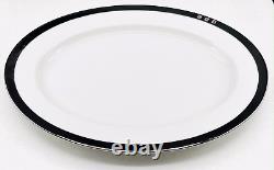 RALPH LAUREN Home Academy Platinum Serving Platter Plate Dish 13.75 L