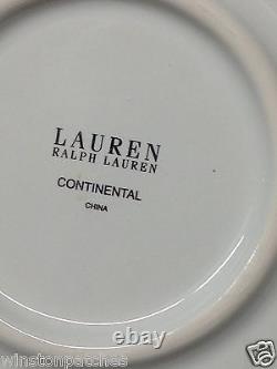 Ralph Lauren China Continental 15 Serving Platter White With Platinum Trim