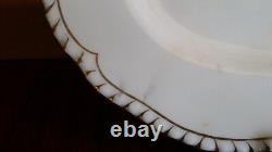 Rare Coalport Bone China England Gold & White Cirencester Platter Rectangular