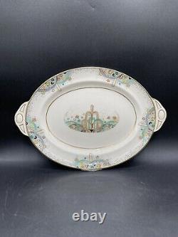 Rare PAREEK Les Fontaines 1925 Paris Art Exhibition JOHNSON BRO Serving Platter