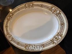 Rare find Large Oval Serving Platter, Noritake China Japan N3541 pat 77630 gold