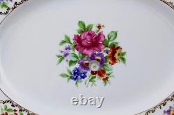 Rosenthal China'the Dresden' Aida Oval Serving Platter Mint