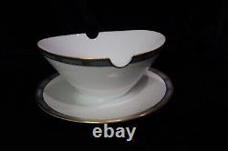 Rosenthal Continental Blue Band Gold Lines Platter, Gravy, Creamer, Sugar R3712