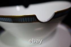 Rosenthal Continental Blue Band Gold Lines Platter, Gravy, Creamer, Sugar R3712