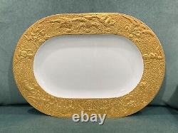 Rosenthal Magic Flute Gold (Sarastro) 16in oval Serving Platter. Never Used