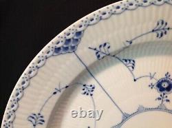 Royal Copenhagen Blue Fluted Half Lace One (1) 13 Chop Plate Round Platter #539