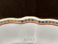 Royal Crown Derby CARLTON RED Large Oval 14.75 Serving Platter (2nd Quality)