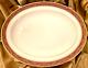 Royal Doulton Martinique 13 Oval Serving Platter Red Trim With Gold Bands H5188