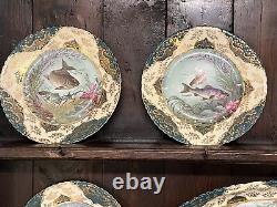 Royal Vienna Antique Fish Platter 10 Serving Plate And Gravy Boat