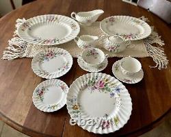 Royal doulton china -47 pieces including 2 serving platters-Arcadia pattern
