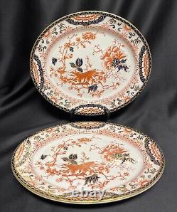 Set of 2 Antique Royal Crown Derby IMARI 3019 Oval Serving Platters 11.5