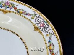 Set of (2) Minton STRATFORD Porcelain Oval Serving Platters, B1121, Yellow Rim