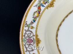 Set of (2) Minton STRATFORD Porcelain Oval Serving Platters, B1121, Yellow Rim