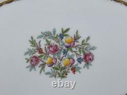 Set of (2) Minton STRATFORD Porcelain Oval Serving Platters, B1121, Yellow Rim