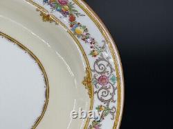 Set of (2) Minton STRATFORD Porcelain Oval Serving Platters, B1121, Yellow Rim