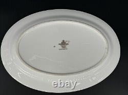 Set of (2) Minton STRATFORD Porcelain Oval Serving Platters, B1121, Yellow Rim