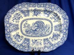 Spode English china blue Festival pattern large platter