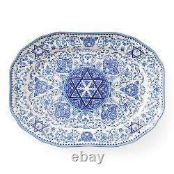 Spode Judaica Oval Platter 14-inch Large Microwave and Dishwasher Safe