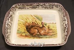 Spode Woodland RABBIT Handled Lasagna Baker 15X12 New 53422-A18 Microwave Safe