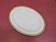Stanford By Lenox 0-12 Medium 16 Inch Gold Trim Cream Porcelain Serving Platter