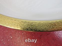 Stanford by Lenox 0-12 Medium 16 inch Gold Trim Cream Porcelain Serving Platter