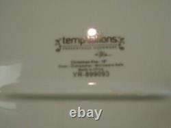 Temp-Tations Metallic Christmas Eve 18 Platter With Handles MINT Condition HTF