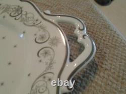 Temp-Tations Metallic Christmas Eve 18 Platter With Handles MINT Condition HTF