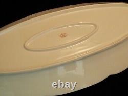 Tiffany & Co Large 25 ¾ Oval Serving Platter Blue & White with Gold Accents
