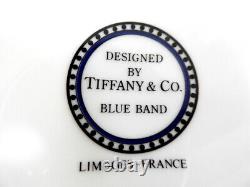 Tiffany & Co. Limoges BLUE BAND Large Oval Serving Platter France MINT NICE