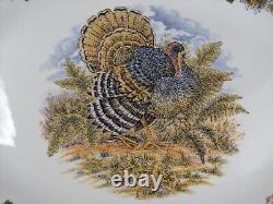 Turkey Platter CHURCHILL Myott Thanksgiving Wildlife 18x13Oval Serving Gift