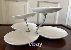 Villeroy & Boch 3 Tier Serving Piece With Adjustable Gooseneck Stalks Rare