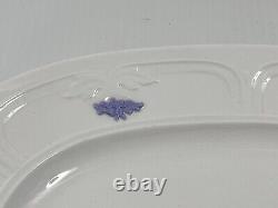 Vintage Adderley Fine Bone China Blue Chelsea 13 Serving Platter Embossed