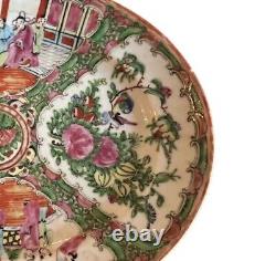 Vintage Chinese Rose Medallion Oval Platter 12 1/4 X 9 3/4 China Late 1920's